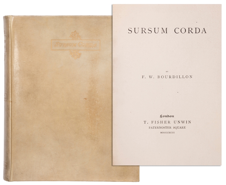  BOURDILLON, Francis William (1852–1921). Sursum Corda. Lond...