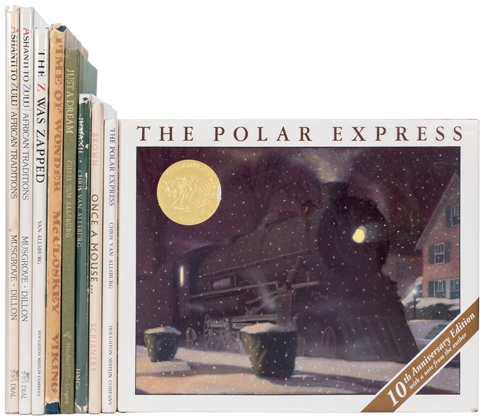  [CHILDREN’S LITERATURE]. A group of 9 Caldecott Medal winni...