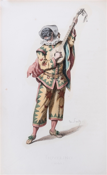  [COSTUME]. SAND, Maurice (1823–1889). Masques et Bouffons, ...