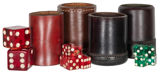  ROTH, David. Dice Cups. 1970s. A collection of four dice cu...