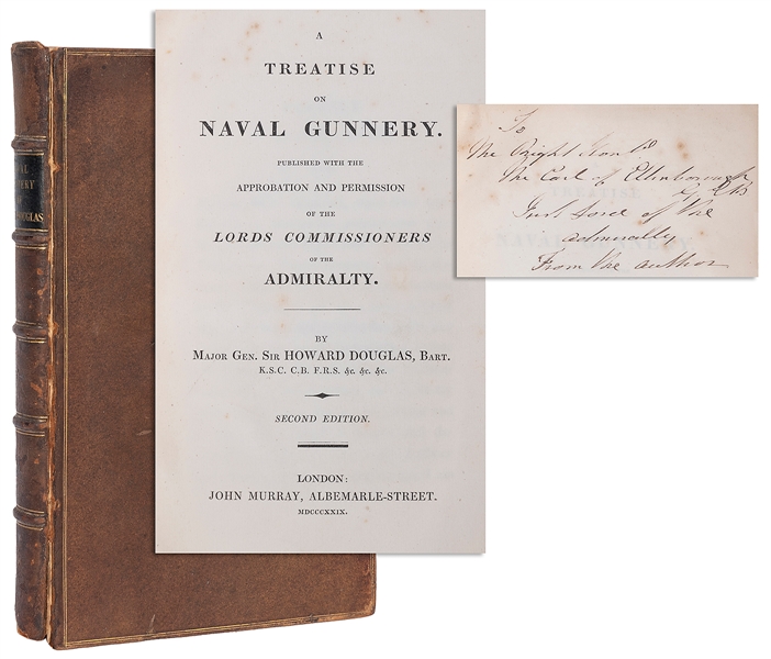  DOUGLAS, Howard (1776–1861). A Treatise on Naval Gunnery. L...