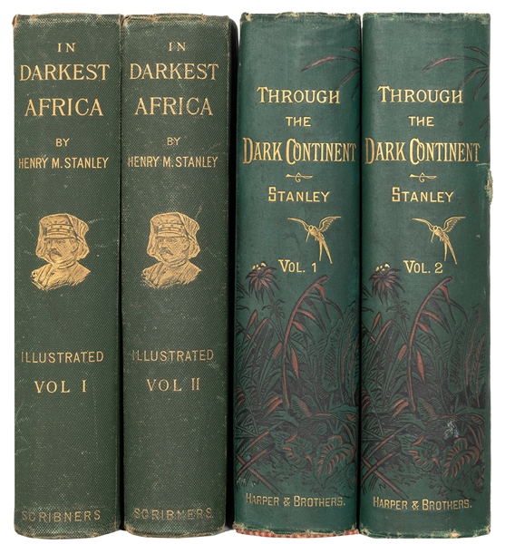  [EXPLORATION]. STANLEY, Henry M. (1841–1904). A pair of wor...