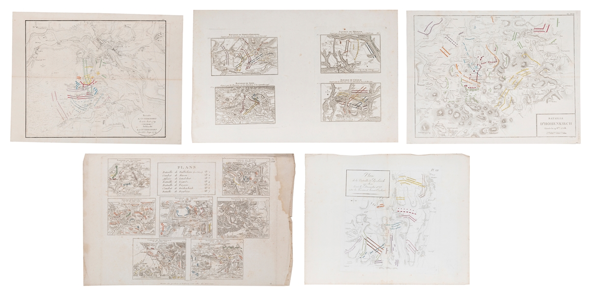  [MAPS]. A group of 26 military maps detailing the Seven Yea...