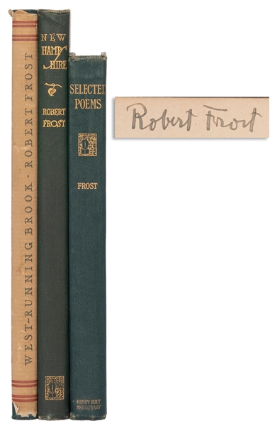  FROST, Robert (1874–1963). A group of 3 titles, including: ...