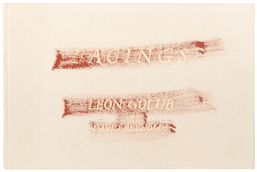  GOLUB, Leon (1922–2004). Facings. Chicago: Chicago Books, 1...