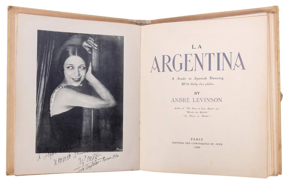  LEVINSON, André (1887–1933). La Argentina: A Study in Spani...