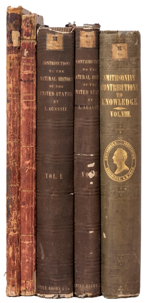  [NATURAL HISTORY]. A group of 5 volumes, including: AGASSIZ...