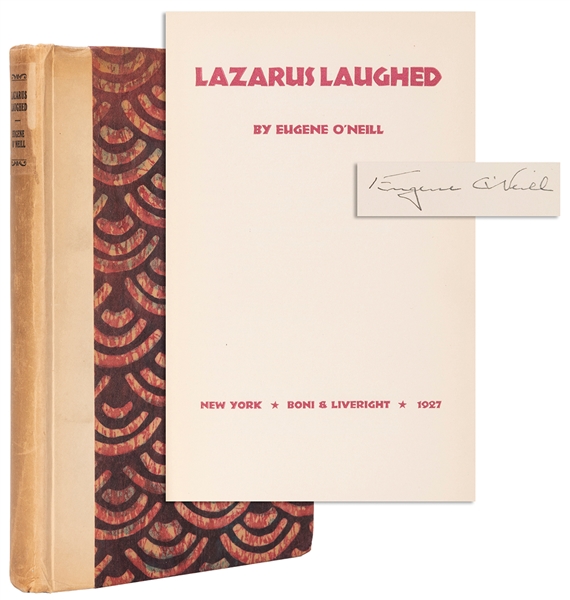  O’NEILL, Eugene (1888–1953). Lazarus Laughed. New York: Bon...