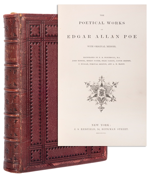  POE, Edgar Allan (1809–1849). The Poetical Works of… New Yo...