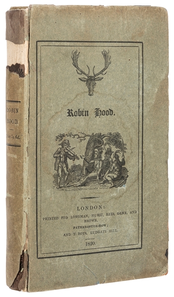  RITSON, Joseph (1752–1803), editor. Robin Hood: A Collectio...