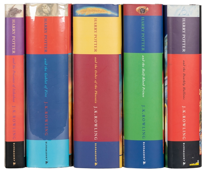  ROWLING, J.K. A group of 5 Harry Potter UK editions, includ...