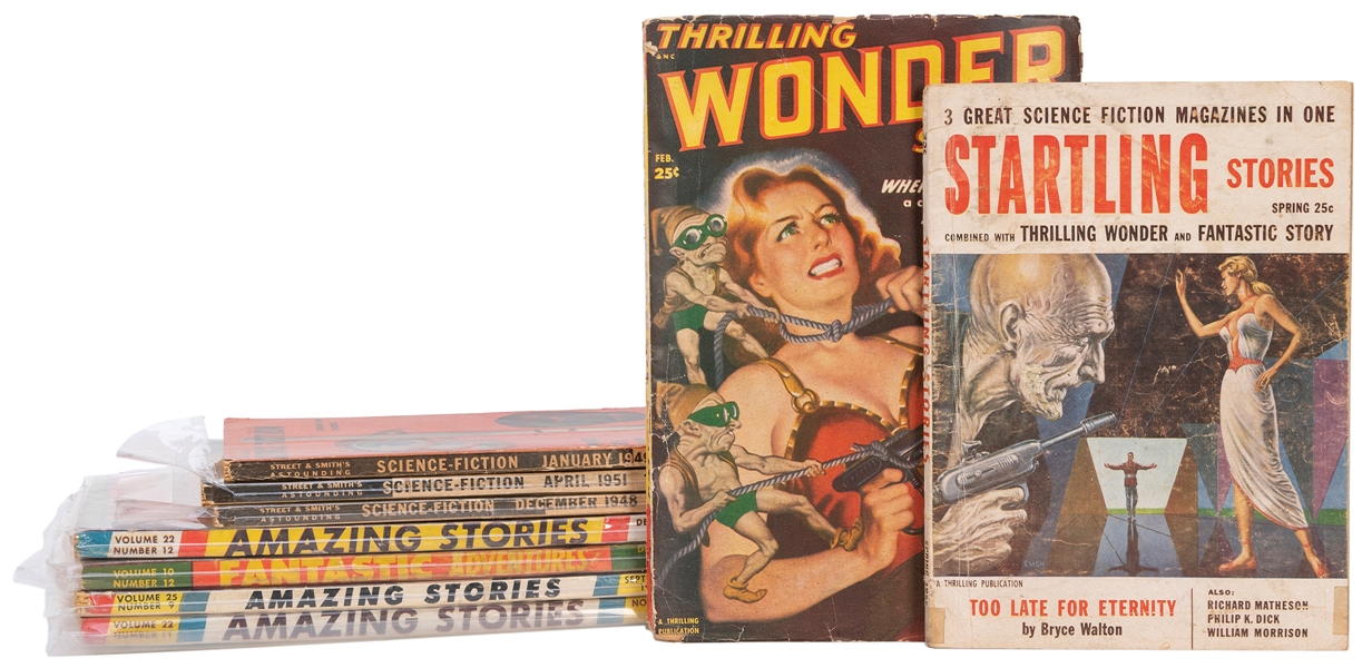  [PULPS]. –– [SCIENCE FICTION]. A group of 9 pulp magazines....