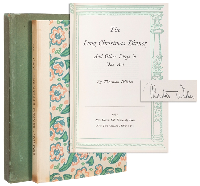  WILDER, Thornton (1897–1975). The Long Christmas Dinner. Ne...