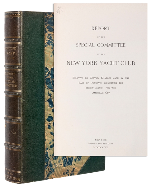  [YACHTING]. Report of the special committee of the New York...