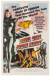  The Devil Girl from Mars. Spartan, 1955. One-sheet (41 x 26...