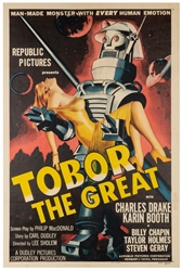  Tobor the Great. Republic, 1954. One-sheet (40 ¾ x 27 ¼”) p...