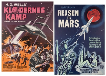  WENZEL, Kurt (1899-1996). Two Danish science fiction movie ...