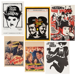  [CINEMA-COMEDY]. Six assorted cinema posters. Including Way...