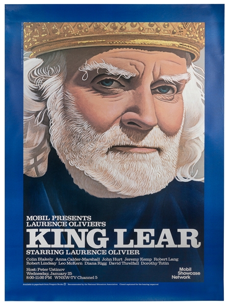  DAVIS, Paul (b. 1938). King Lear. 1984. SCARCE subway-size ...