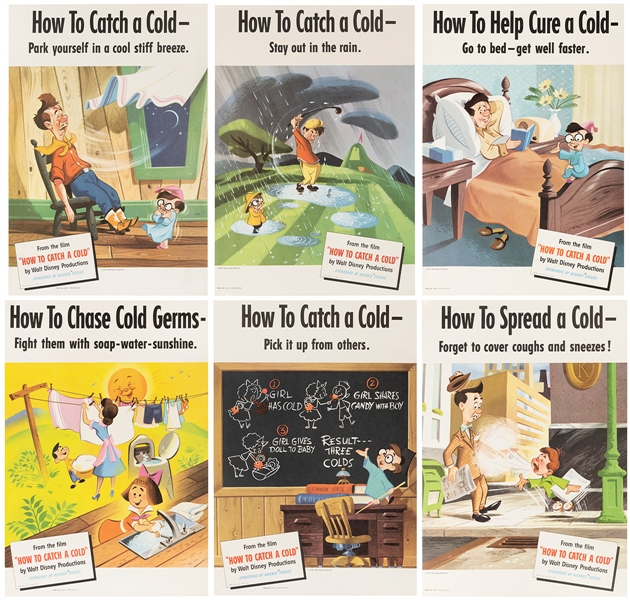  [WALT DISNEY]. How To Catch A Cold. Walt Disney, 1951. Seri...