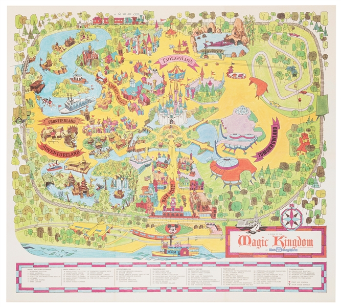  [WALT DISNEY WORLD]. A Guide to the Magic Kingdom. Walt Dis...