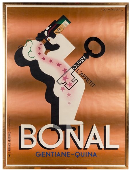  CASSANDRE, Adolphe Mouron (1901-1968). Bonal. 1933. Paris: ...