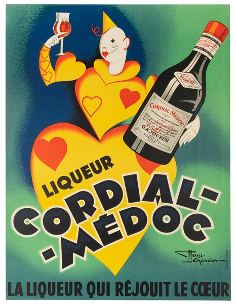  LE MONNIER, Henry (1893-1978). Cordial Medoc. Paris: Bedos ...