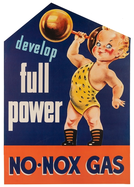  Develop Full Power / No-Nox Gas. Circa 1950s. Poster for Gu...