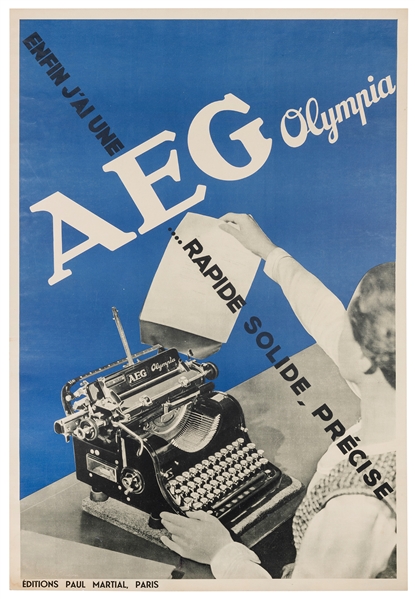  BERNARD, Francis (1900-1979). AEG Olympia. Paris: Editions ...