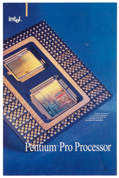 Lot Detail - [COMPUTING]. Three Intel and Apple Computer posters