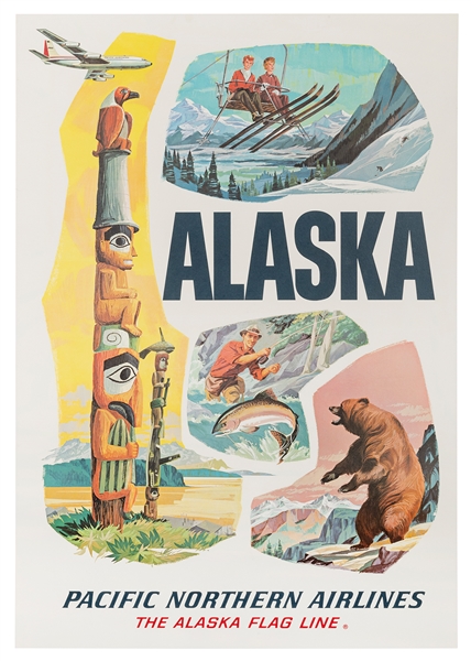  Alaska / Pacific Northern Airlines. Circa 1960s. Offset lit...