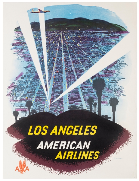  LUDEKENS, Fred (1900-1982). Los Angeles / American Airlines...