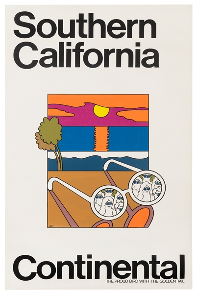  Southern California / Continental. 1970s. 39 ¾ x 25 1/8”. L...