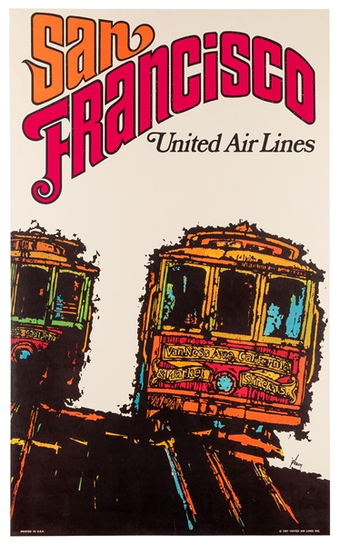  JEBARY, James. San Francisco / United Air Lines. 1967. A pa...