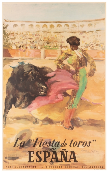  CASERO, Antonio. La Fiesta de Toros en Espana. Vitoria: Fou...