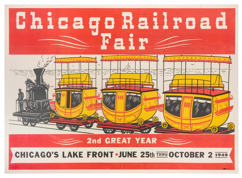  Chicago Railroad Fair / 2nd Great Year. 1949. An old-fashio...