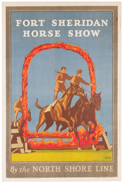  ERICKSON, Norman. Fort Sheridan Horse Show / North Shore Li...