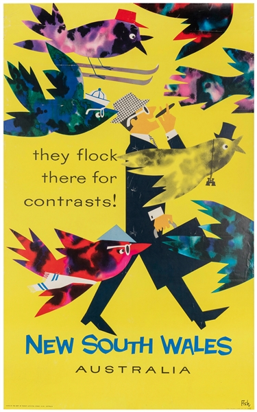  FISH, Donald (1929-2021). They flock there for contrasts! /...