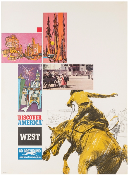  Greyhound / Discover America / West. Circa 1960s. Various a...