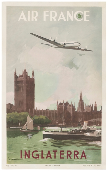  GUERRA, Vincent. Air France / Inglaterra [England]. Paris: ...