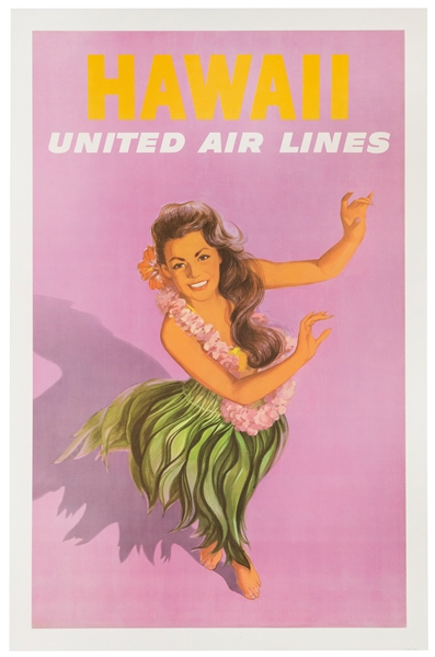  Hawaii / United Air Lines. Circa 1960s. A woman dressed in ...