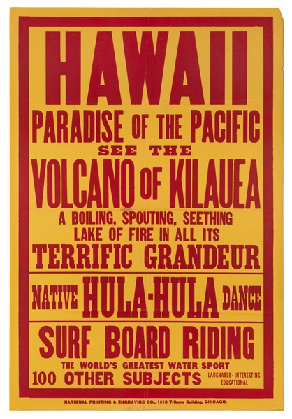  Hawaii / Paradise of the Pacific. Chicago: National Printin...