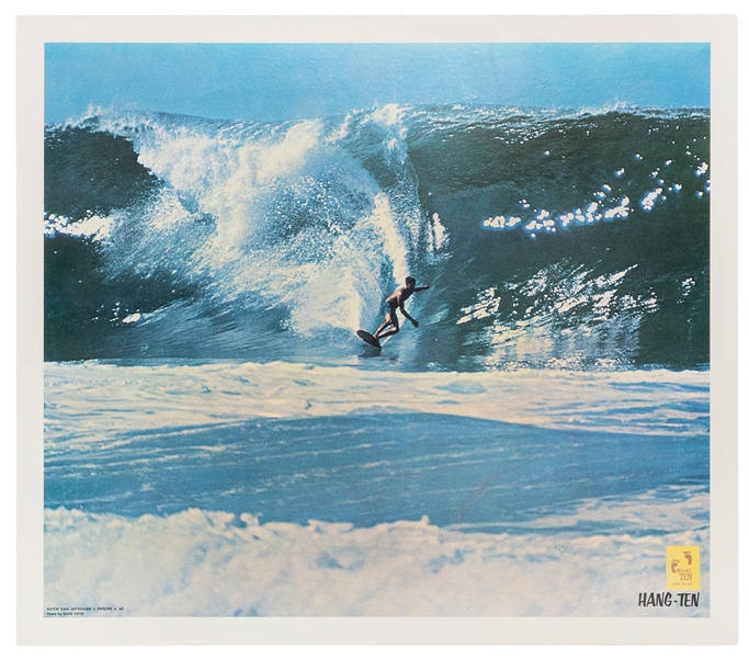  BOYD, Duke. Hang Ten Surfwear. 1965. Photo-offset advertisi...