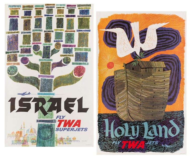  KLEIN, David (1918–2005). Israel [and] Holy Land. Two TWA p...