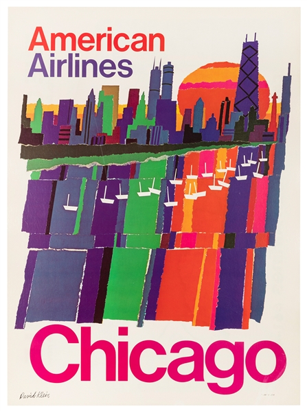  KLEIN, David (1918-2005). American Airlines / Chicago. Circ...