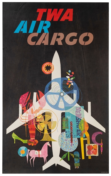  KLEIN, David (1918-2005). TWA / Air Cargo. Circa 1960s. 40 ...