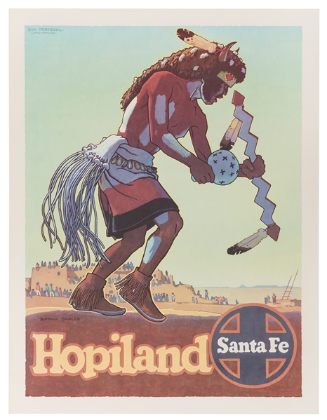  PERCEVAL, Don (1908-1979). Santa Fe [Railroad] / Hopiland. ...