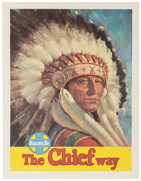  Santa Fe [Railroad] / The Chief Way. Circa 1950s. Offset li...