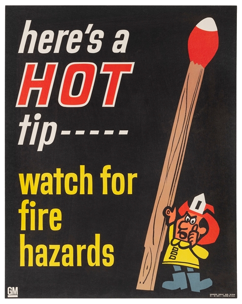  General Motors / Here’s A Hot Tip – Watch for Fire Hazards....