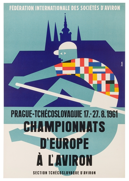  [ROWING]. SPELINA. Championnats D’Europe A L’Aviron. 1961. ...